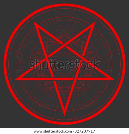 Baphomet Star Reversed Pentagram Satanic Sign Stock Vector 327207914 ...