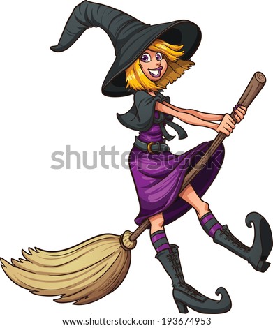 Cartoon Witch Face Vector Clip Art Stock Vector 221304979 - Shutterstock