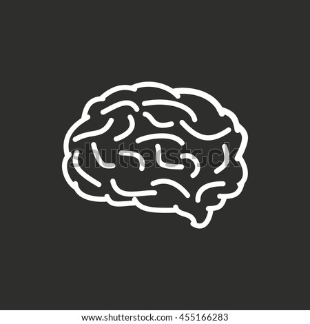 Abstract Flat Looking Human Brain Logo Stock Vector 233966485 ...