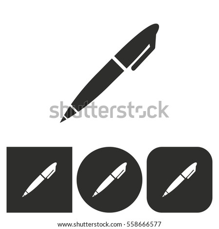Pen Vector Icon Illustration Isolated On Stock Vector 453916468