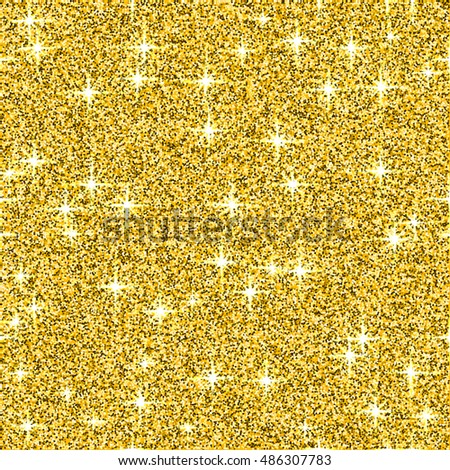 Gold Glitter Texture Isolated On Transparent Stock Vector 388288705