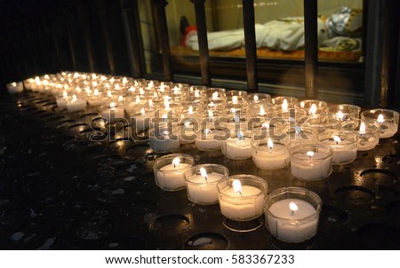 Poker chip candles