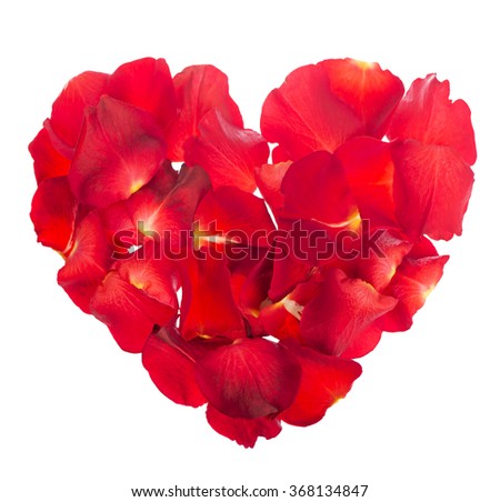 Rose Petals Shape Heart Rose Arrow Stock Photo 23404684 - Shutterstock