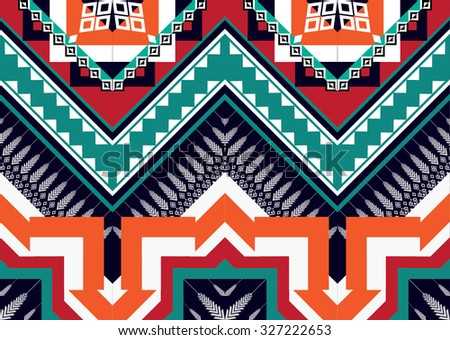 Traditional First Nations Clothing Seamless Pattern Stock Vector ...