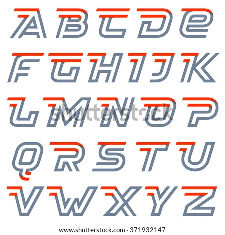 Fun English Alphabet Letters Set Font Stock Vector 277917176 - Shutterstock