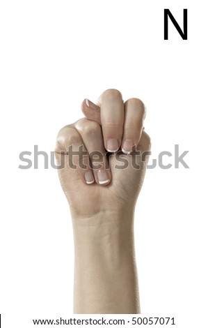 Finger Spelling Alphabet American Sign Language Stock Photo 50057089 ...