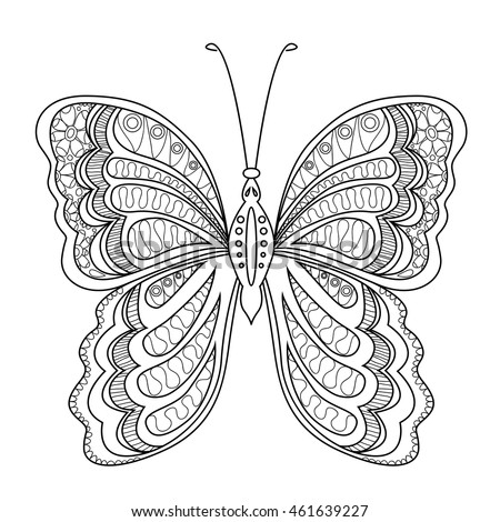 Artistic Pattern Butterfly Suitable Tattoo Stock Vector 69335746 ...