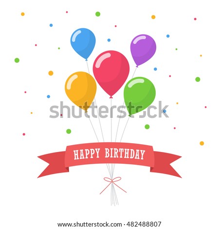 Flat Design Hot Air Balloon Sky Stock Vector 310931534 - Shutterstock