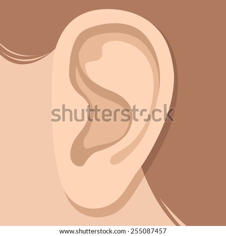 Ear Illustration Stock Vector 295446239 - Shutterstock