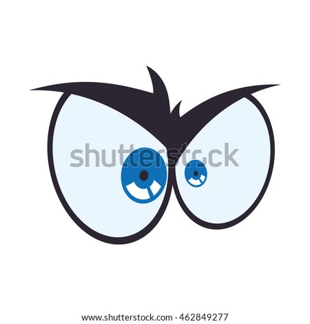 Eyes Design Over White Background Vector Stock Vector 289676009