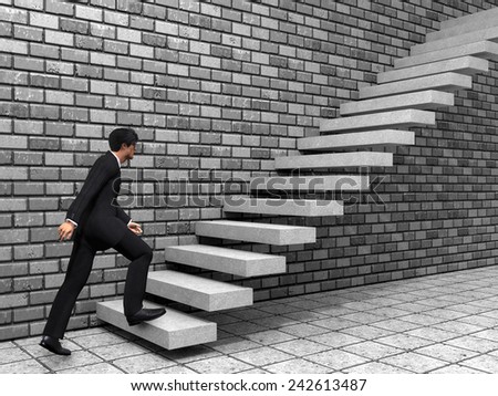 Man Coming Down Stairs Suitcase Stock Photo 52848359 - Shutterstock