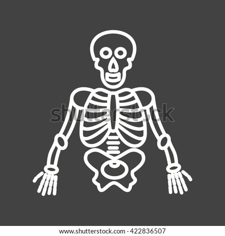 Cartoon Skeleton Stock Vector 704060023 - Shutterstock