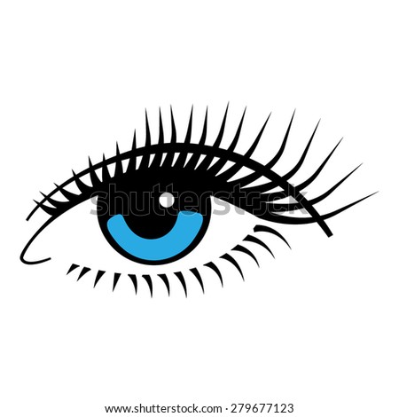 Beautiful Woman Eyes Vector Illustration Ink Stock Vector 324868769 ...
