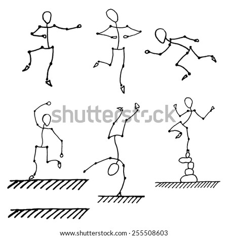 Vector Illustration Human Icons Set Stock Vector 73439473 - Shutterstock