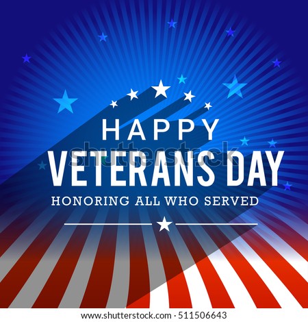 Presidents Day Background Usa Patriotic Template Stock Vector 558221893 Shutterstock Happy Veterans Day Template