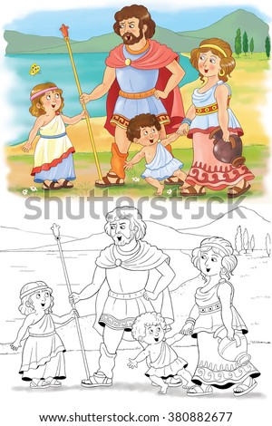 Illustration Kids Fishing Stock Vector 83810809 - Shutterstock