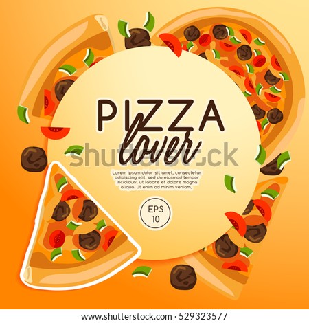 Vintage Card Cover Menu Pizza On Stock Vector 100785862 - Shutterstock