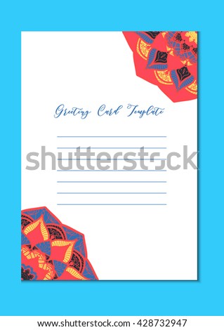 Mandala vintage template card in arabic and indian, islam and ottoman Mandala vintage template card in arabic and indian, islam and ottoman