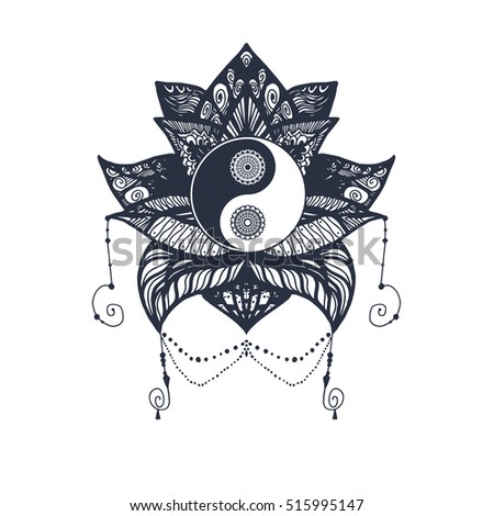 vintage yin yang mandala tao symbol stock vector 454409968 vintage yin yang mandala tao symbol stock vector 454409968