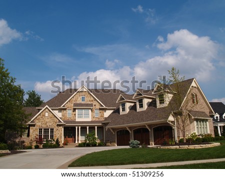 New Two Story Vinyl Home Built Stock Photo 49476181 - Shutterstock