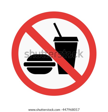 No Eating No Drinks Sign Stock Vector 111862151 - Shutterstock