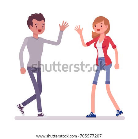 Funny Cartoon People Listening Music Their Stock Vector 253674790 ...