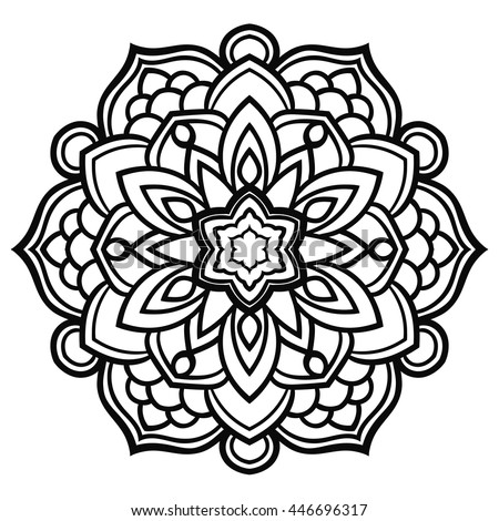 Image of doodle art coloring page
