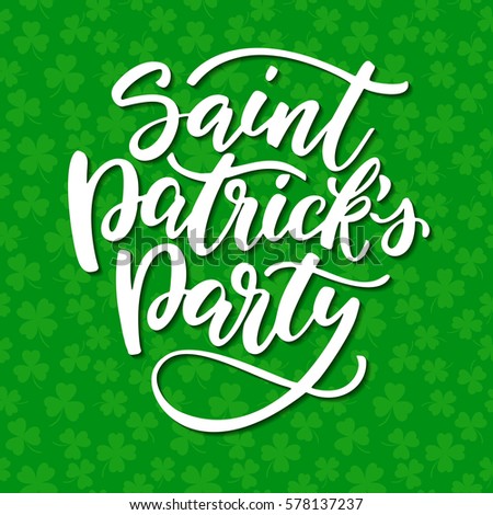 St Patricks Day Slogan Let Shenanigans Stock Vector 