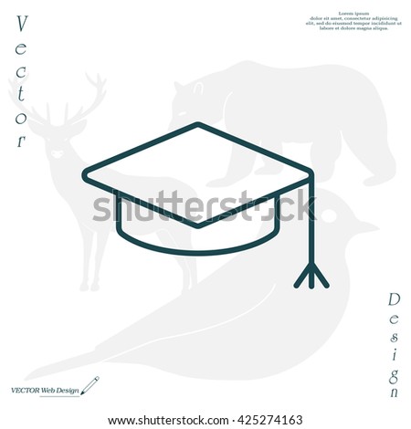 Graduate Cap Stock Vector 58234576 - Shutterstock