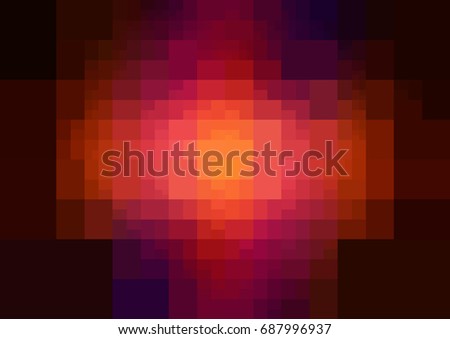 Triangle Pixelation Background Mosaic Effect Colorful Stock