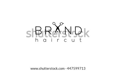 Scissors Vector Logo Design Template Hair Stock Vector 490735006 ...