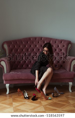 hot brunette in high heels naked black bitches naked