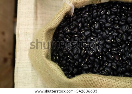 Bag Of Black Beans In The Marget Bag Of Black Beans In The Marget