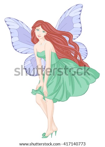 Illustration Super Hero Girl Fly Stock Vector 59734957 - Shutterstock