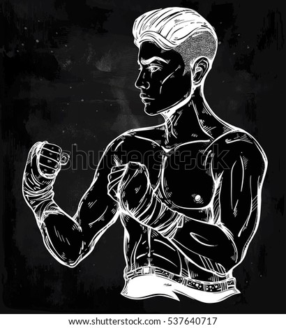 Illustration Ferocious Bodybuilder Dumbbell Stock Vector Illustration Ferocious Bodybuilder Dumbbell Stock Vector