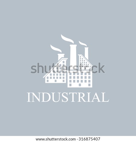 design and sign urban symbol of building factory Industrial Symbols and Signs