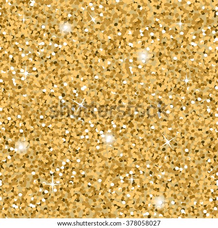 Gold Glitter Texture Seamless Sequins Pattern Stock Illustration ...