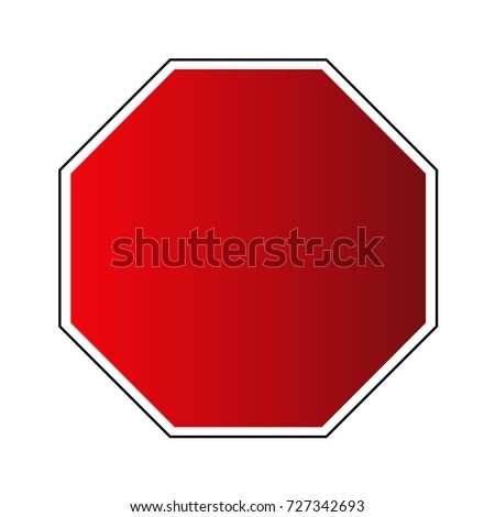 Stop No Entry Hand Sign On Stock Vector 323662340 - Shutterstock