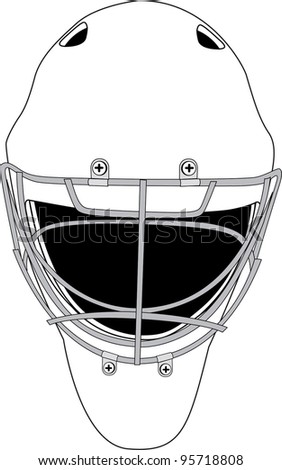 Vintage Goalie Mask Stock Vector 94606621 - Shutterstock