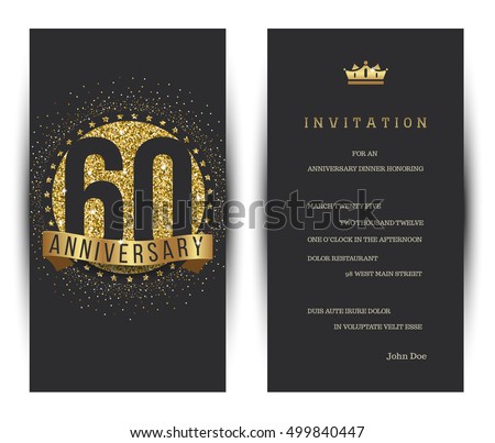 Forty Years Anniversary Celebration Logotype 40th Stock Vector ...