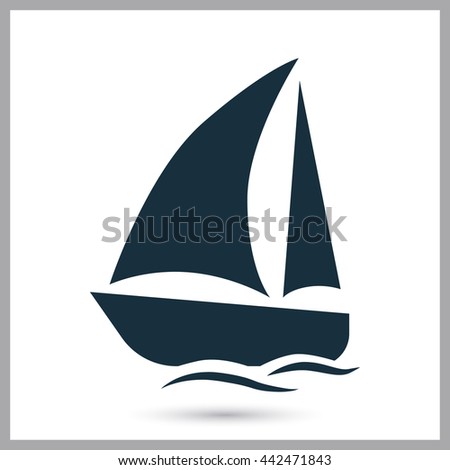 Ship Sail Logo Vector Stock Vector 377499844 - Shutterstock