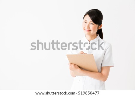 Every time she comes home Asian nurse in shower