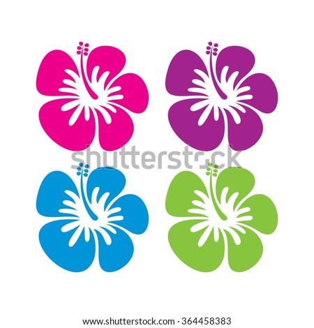 Hibiscus Logo Vector Stock Vector 364458509 - Shutterstock