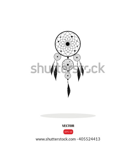 Dream Catcher Vector Illustration Stock Vector 159020987 - Shutterstock