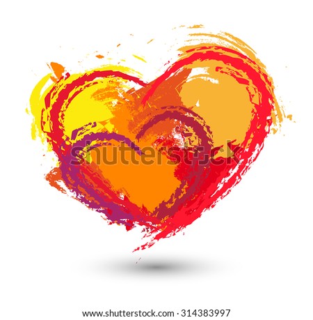 Love Korea Korean National Identity Symbol Stock Vector 411070471