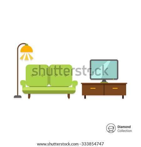 Living Room Sets Including Tv icon living room interior including couch stock vector 333621551 Living Room Sets Including Tv icon living room interior including couch stock vector 333621551