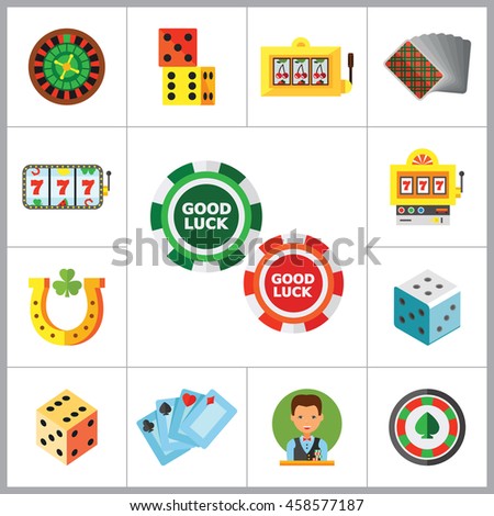 Casino icon set