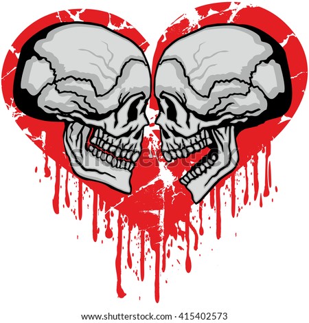 skull heart vector Shutterstock Power Stock  118143412 Vector