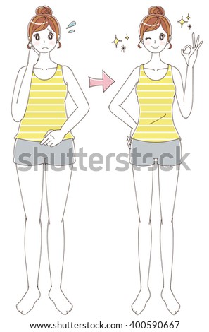 Cartoon Boy Girl Vocabulary Body Parts Stock Vector 102333514 ...