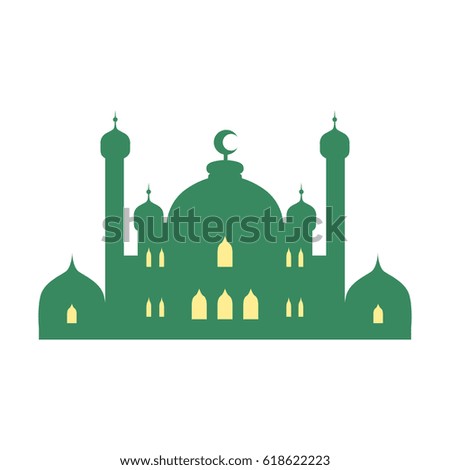 Muscat Oman City Skyline Vector Silhouette Stock Vector 